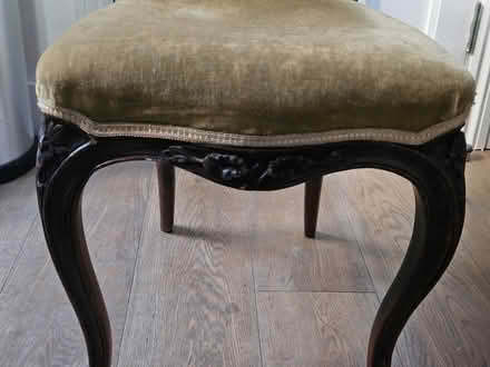 Photo of free Pair carved walnut side chairs (West Green N17) #4