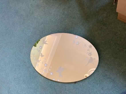 Photo of free Oval mirror with floral details (Eltham, SE9) #4