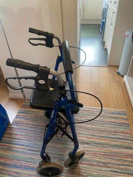 Photo of free Four wheel walker - blue/black (Penarth CF64) #1