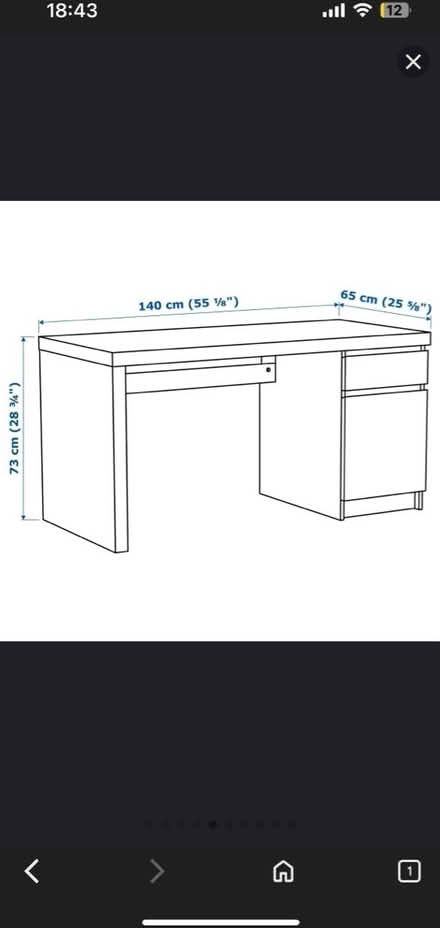 Photo of free Desk with built in drawers (Manchester M23) #2