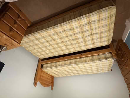 Photo of free Single pine bed with pull out bed (Temple Street OX4) #2