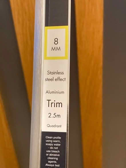 Photo of free Tiling edging trim brushed silver (GL5) #1