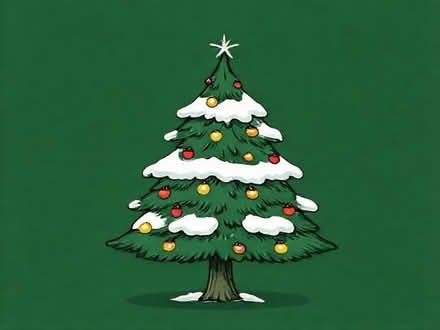 Photo of free Snow tipped Christmas tree plus lights (Cefn Mawr LL14) #1