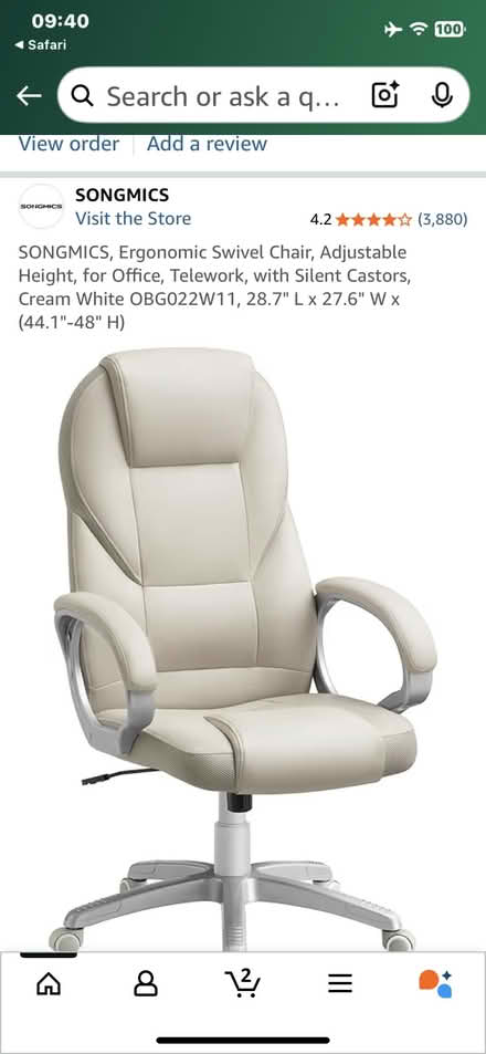 Photo of free Office chair never used (North Kelvinside G20) #1