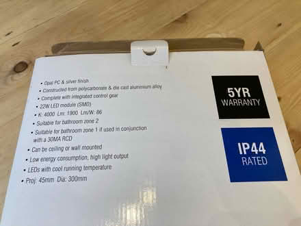 Photo of free Saxby Noble bathroom ceiling light (E17 8EQ) #4