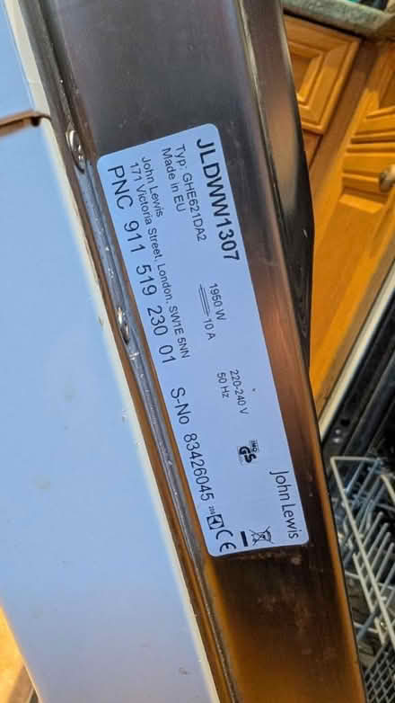 Photo of free John Lewis Dishwasher (Earlsdon CV5) #3