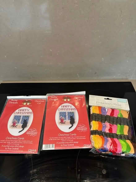 Photo of free Brand new Christmas cards embroidery kits (Woodford SK7) #1