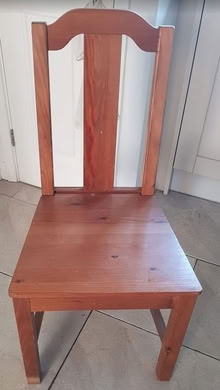 Photo of free 3x Ikea Dining chairs. Stained & varnished. (Binfield RG42) #1