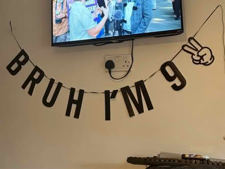 Photo of free Banner for 9 year old birthday (BS13) #1