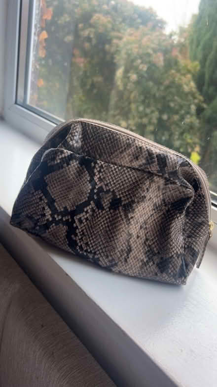 Photo of free Snake print make up bag (Coulsdon town station) #2