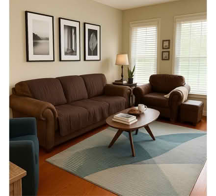 Photo of free Couch chair with ottoman (Blue bell pa) #1