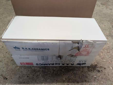 Photo of free 28 large bathroom tiles (Woodgreen, SP6) #1