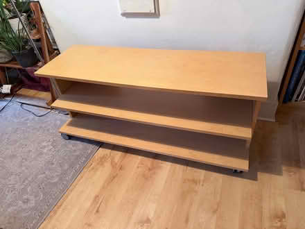 Photo of free Large wood TV / hifi stand (Greenwich SE10) #2