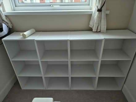 Photo of free 4x white shelves (Ashington (NE63)) #1