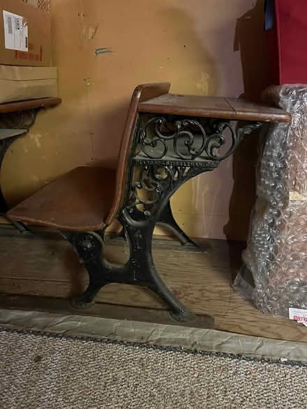 Photo of free 3 antique children’s school desks (1222 Lerida Way, Pacifica, CA) #1