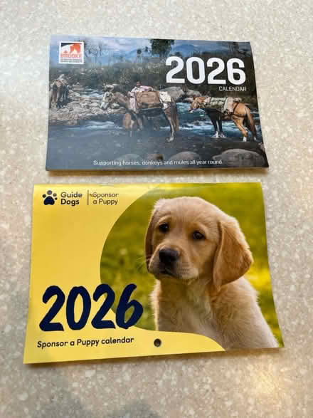Photo of free 2 x 2026 charity calendars (Kings Heath B14) #1