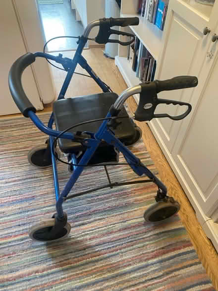 Photo of free Four wheel walker - blue/black (Penarth CF64) #2