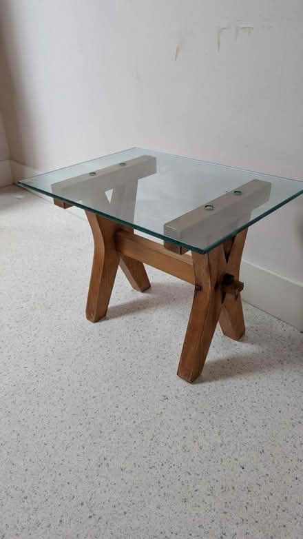 Photo of free Side table (glass) (SW16) #2