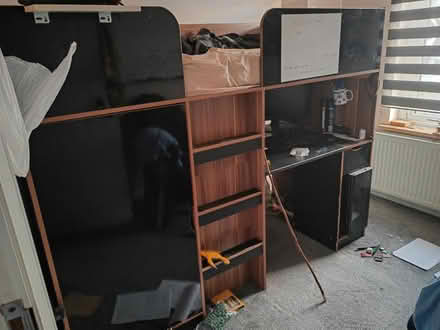 Photo of free Used bed frame with cupboard & desk (Seven Kings, IG3, London) #1