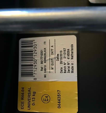 Photo of free Maxi cosí car seat (G14) #2