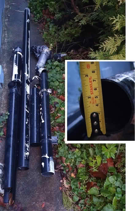 Photo of free Lengths of 68mm drainpipe+fittings (Ranelagh) #1