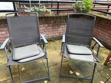 Photo of free 2 patio chairs and bench (W60tu) #1