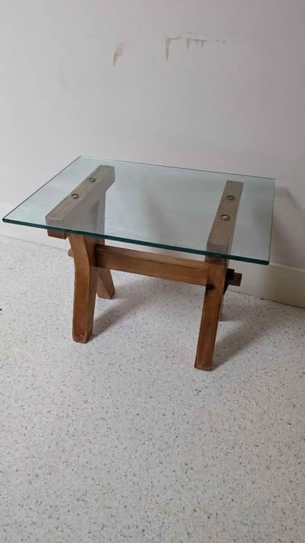 Photo of free Side table (glass) (SW16) #1