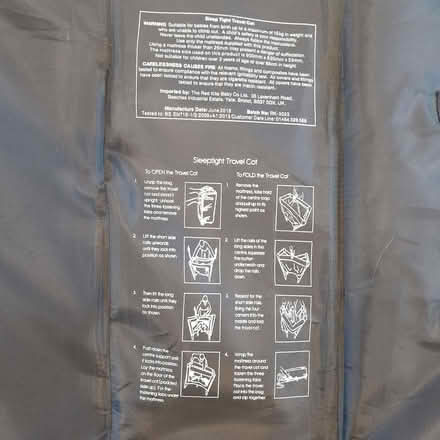 Photo of free Travel cot (Franklands Village RH17) #2