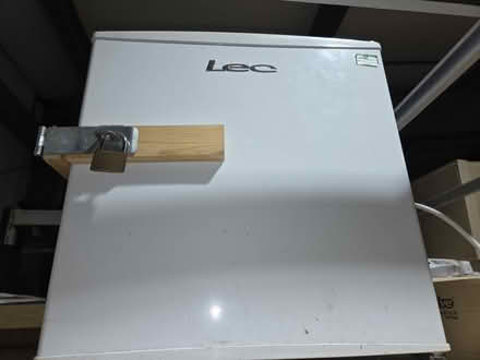 Photo of free Small fridge with hasp and padlock (Walton Summit PR5) #1