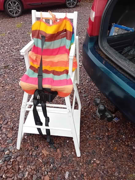 Photo of free vintage wooden high chair (TA21) #4