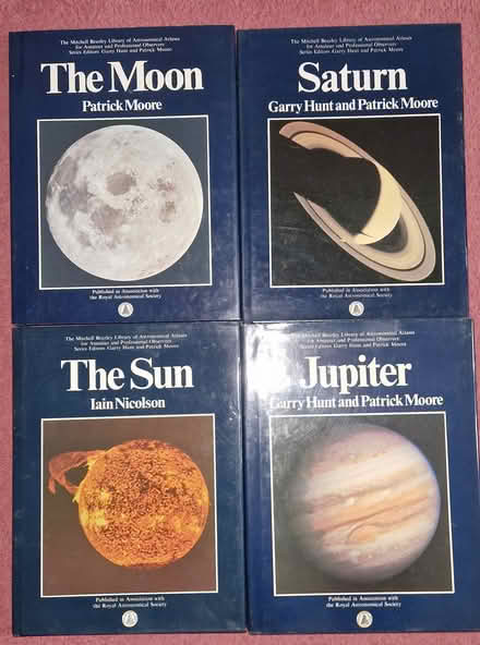 Photo of free 4x astronomy atlases (Sun, Moon, Saturn, Jupiter) (Addiscombe CR0) #1