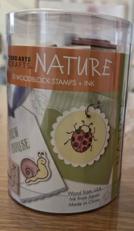 Photo of free Small Nature Woodblock Stamps (south San Carlos) #1