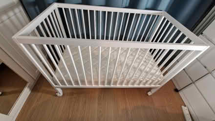 Photo of free Mokee cot with wheels 120x60cm (Northfields) #1