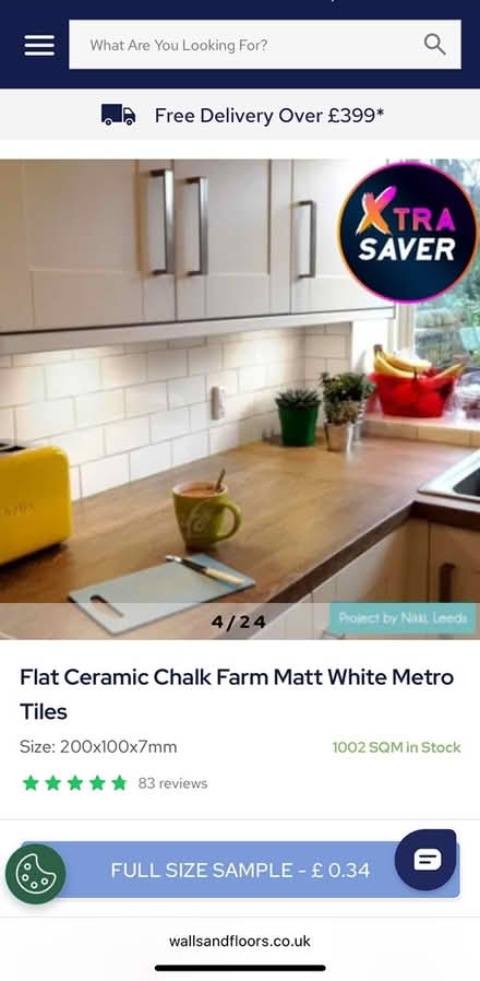 Photo of free White metro wall tiles (Botley Road, Oxford OX2) #2