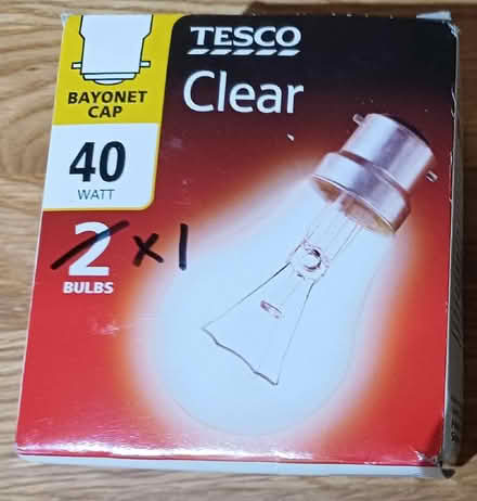 Photo of free 1x Clear 40W bulb - incandescent type. (Chichester PO19) #1
