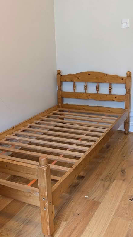 Photo of free 2x single solid wood beds (SW16) #2