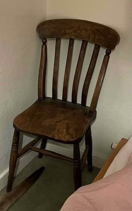 Photo of free Wooden dining chairs x 2 (LD7 1YB) #1