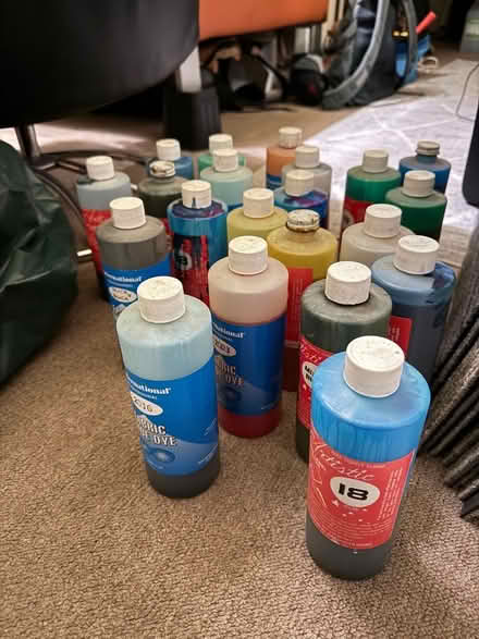 Photo of free A huge bundle Used pro satin shoe dyes (GU14) #1
