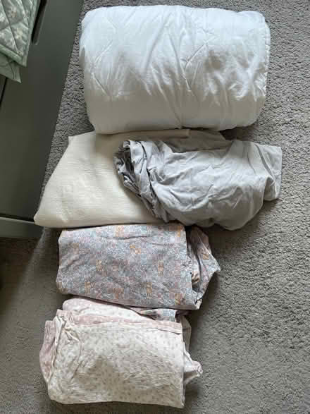 Photo of free Cot bedding set (Hitchin) #1