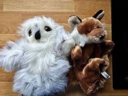 Photo of free childrens owl & fox glove puppet (old harlow) #1