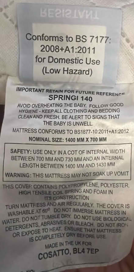 Photo of free Kids mattress (NW11) #3