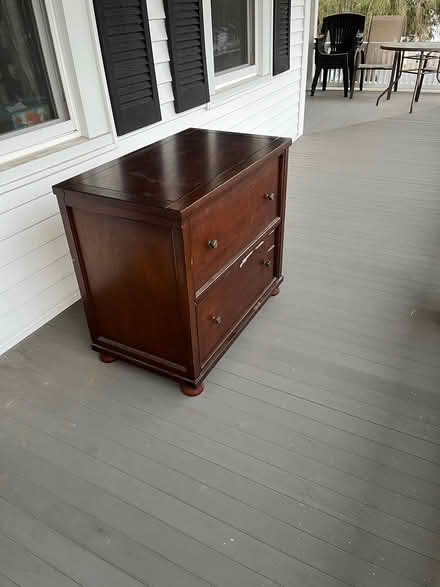 Photo of free Mattress & Wooden file cabinet (Lee, MA) #1