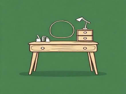 Photo of free solid oak Desk/dressing table (Fareham PO16) #1