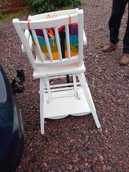 Photo of free vintage wooden high chair (TA21) #2