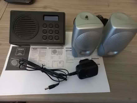 Photo of free Tesco DAB Radio and external speakers (Wallington PO16) #1