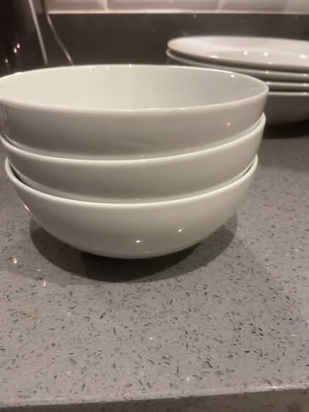 Photo of free 3 Sainsbury’s white bowls (hazel grove SK7) #3