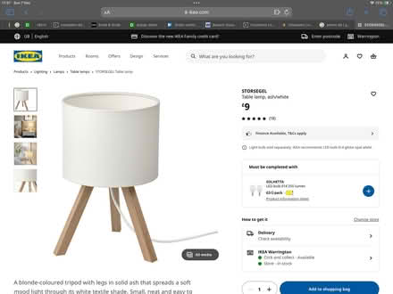 Photo of free IKEA bedside lamp (Halton LA2) #1