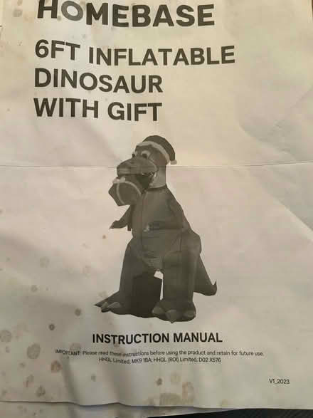 Photo of free Christmas inflatables - Snowman and Dinosaur (Bilbrook WV8) #4