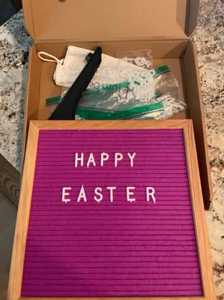 Photo of free Purple felt letter board (Lynnwood) #1