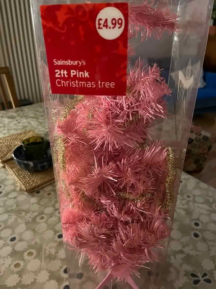 Photo of free Christmas tree pink (G46 7JQ) #1
